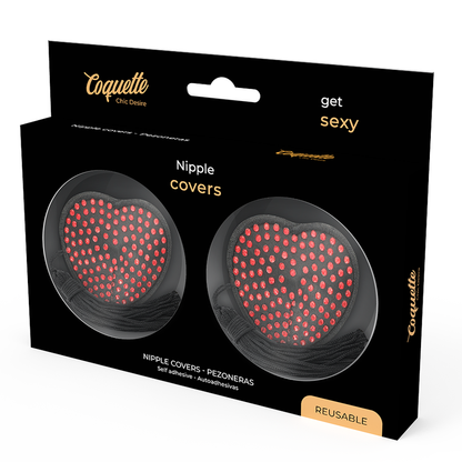 COQUETTE CHIC DESIRE - CACHE-MALINS ROUGE / NOIR COQUETTE ACCESSORIES