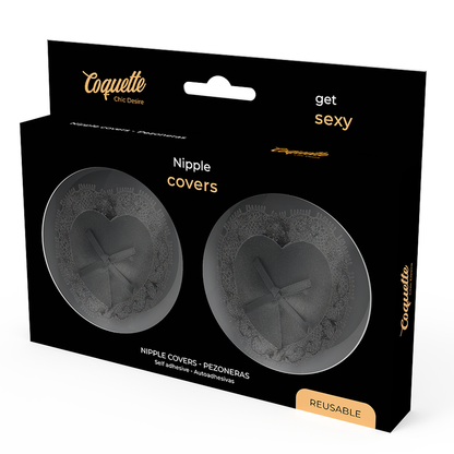 COQUETTE CHIC DESIRE - CACHE-MALINS EN DENTELLE NOIRE COQUETTE ACCESSORIES