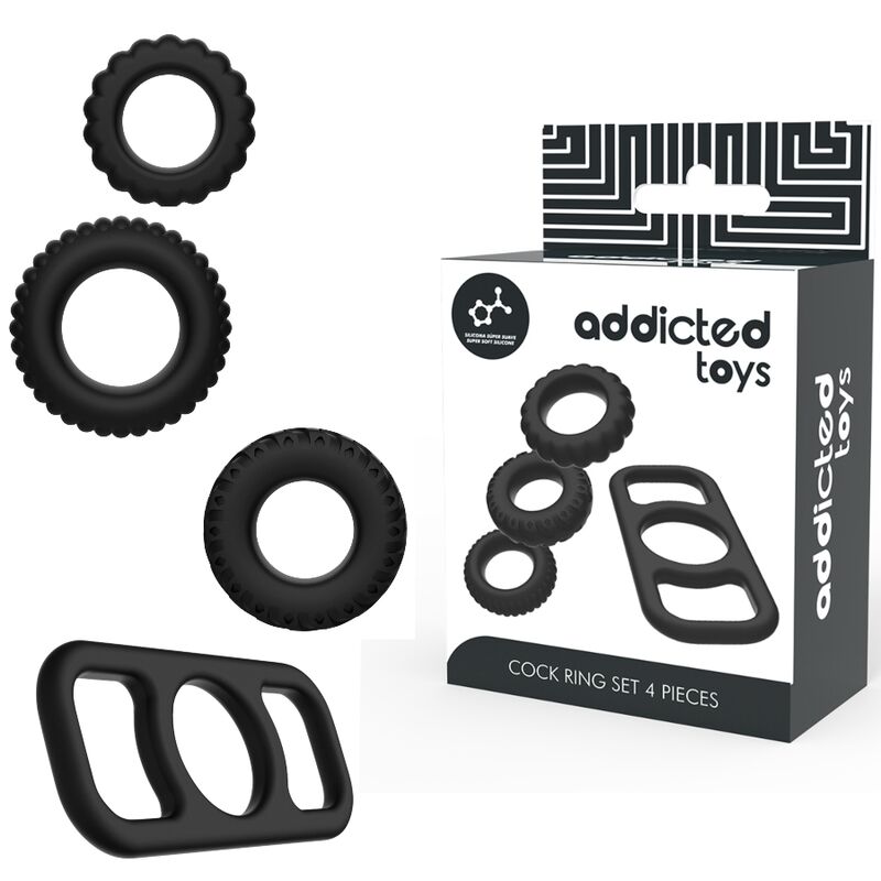 ADDICTED TOYS - ENSEMBLE DANNEAU PÉNIAL 4 PIÈCES ADDICTED TOYS