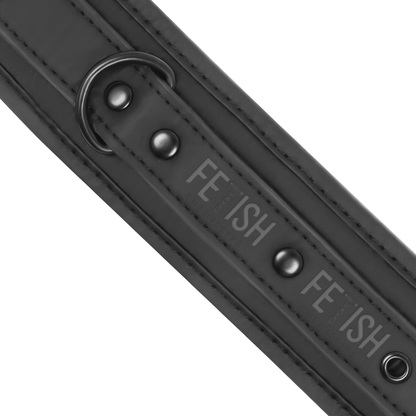 FETISH SUBMISSIVE - CHEVILLES EN CUIR VÉGÉTALIEN AVEC DOUBLURE EN NOPRÈNE FETISH SUBMISSIVE BONDAGE