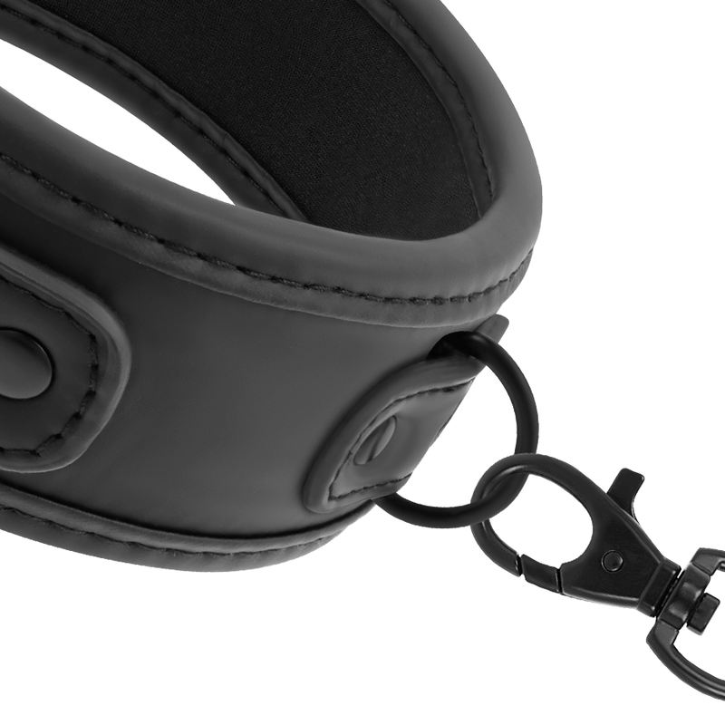 FETISH SUBMISSIVE - COLLIER CHAÎNE DOUBLURE EN NOPRÈNE FETISH SUBMISSIVE BONDAGE