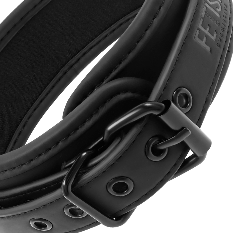 FETISH SUBMISSIVE - COLLIER CHAÎNE DOUBLURE EN NOPRÈNE FETISH SUBMISSIVE BONDAGE