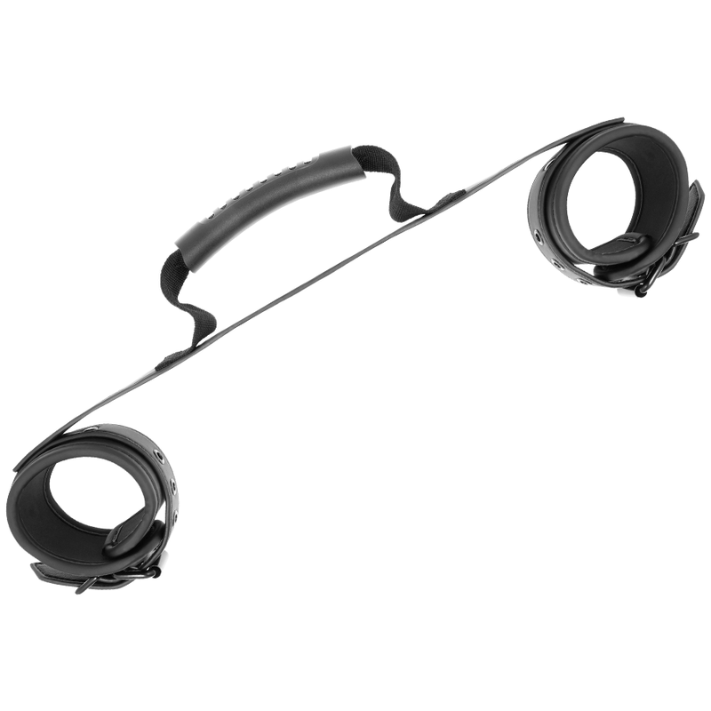 FETISH SUBMISSIVE - MENOTTES DOUBLURE NOPRÈNE AVEC POIGNÉE FETISH SUBMISSIVE BONDAGE