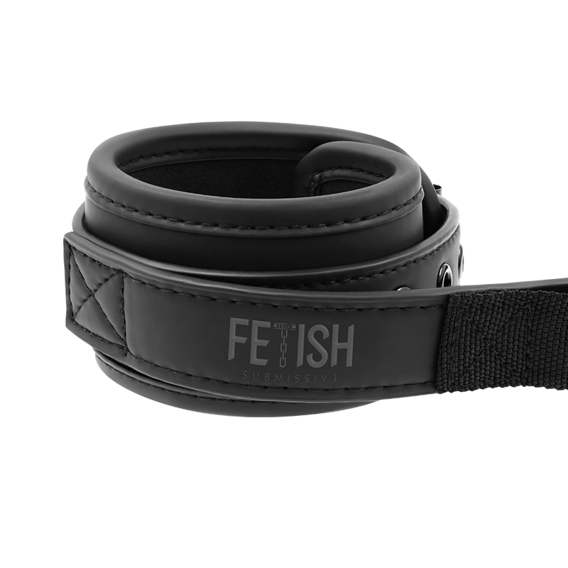 FETISH SUBMISSIVE - MENOTTES DOUBLURE NOPRÈNE AVEC POIGNÉE FETISH SUBMISSIVE BONDAGE