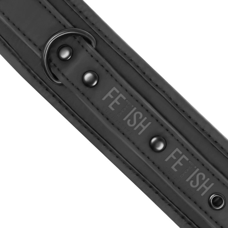 FETISH SUBMISSIVE - POSITION MAÎTRE AVEC 4 MENOTTES DOUBLÉES DE NOPRÈNE FETISH SUBMISSIVE BONDAGE
