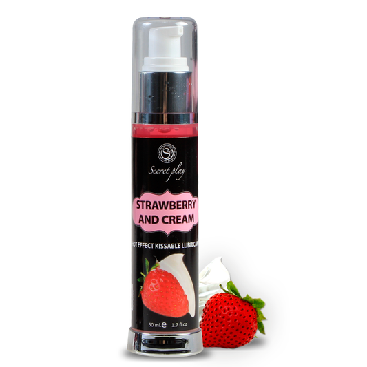 SECRETPLAY - LUBRIFIANT 2-1 EFFET CHALEUR FRAISE & CRÈME 50 ML SECRETPLAY COSMETIC