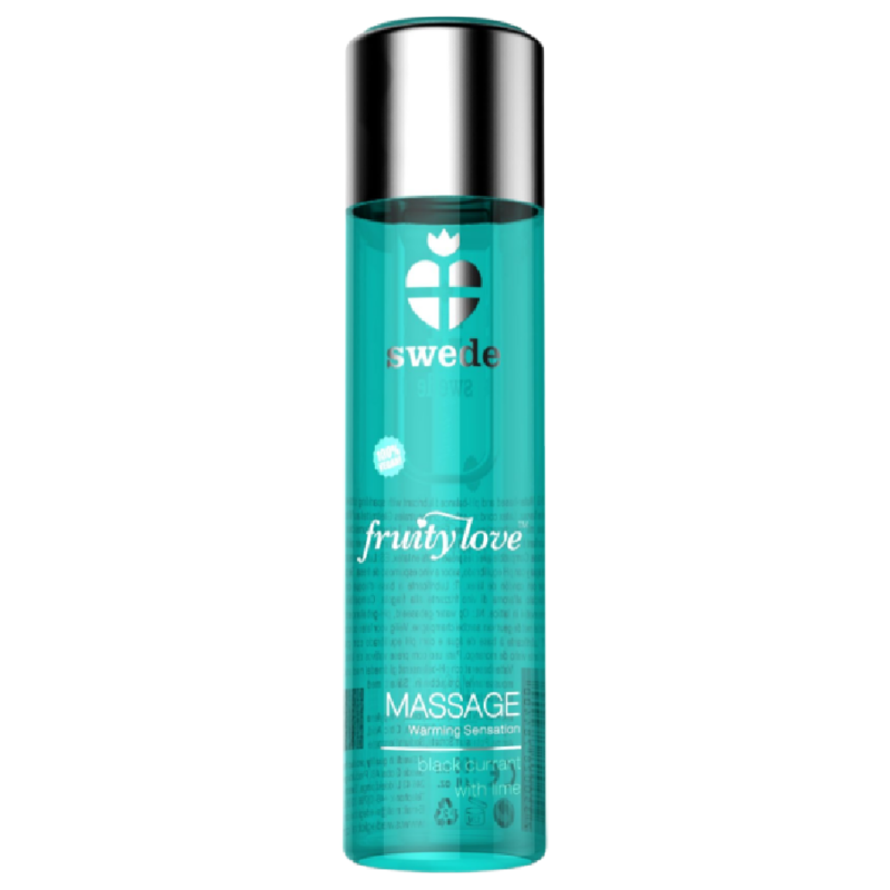 SWEDE - FRUITY LOVE HUILE DE MASSAGE EFFET CHAUFFANT CASSIS ET CITRON VERT 120 ML SWEDE