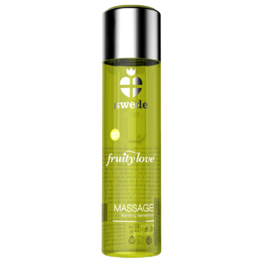 SWEDE - FRUITY LOVE EFFET RÉCHAUFFANT HUILE DE MASSAGE VANILLE ET POIRE D'OR 120 ML SWEDE