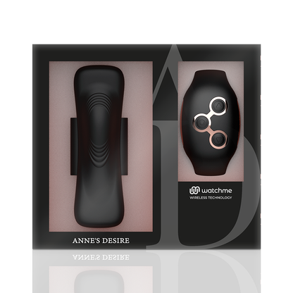 ANNE'S DESIRE - PANTY PLEASURE TECNOLOG A WATCHME NOIR/OR ANNE´S DESIRE