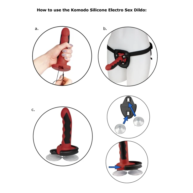 ELECTRASTIM - GODE KOMODO SILICONE FUSION ELECTRASTIM