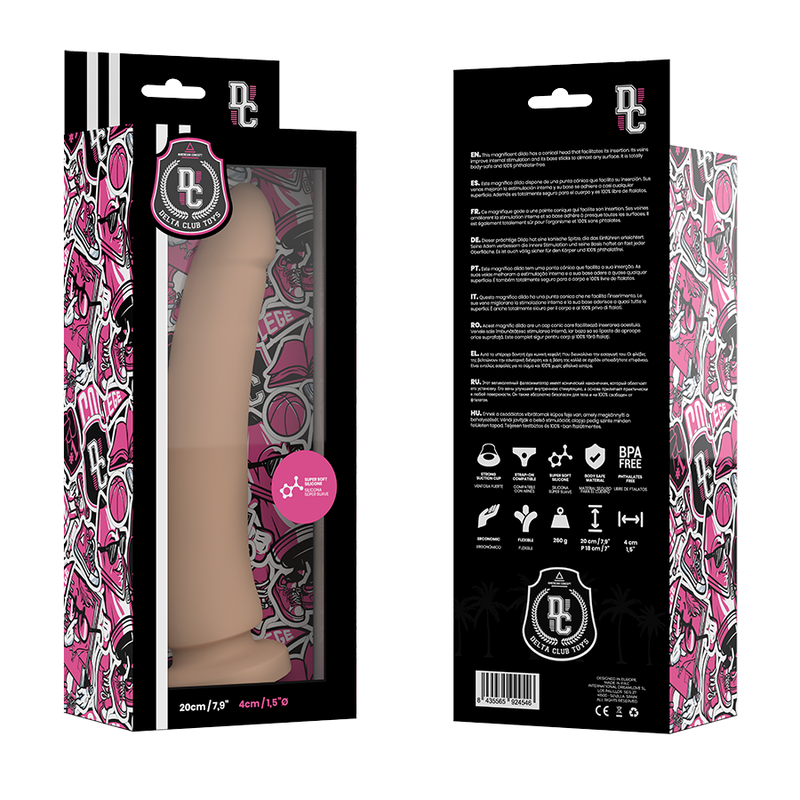 DELTA CLUB - TOYS GODE NATUREL MÉDICAL SILICONE 20 CM -O- 4 CM DELTACLUB
