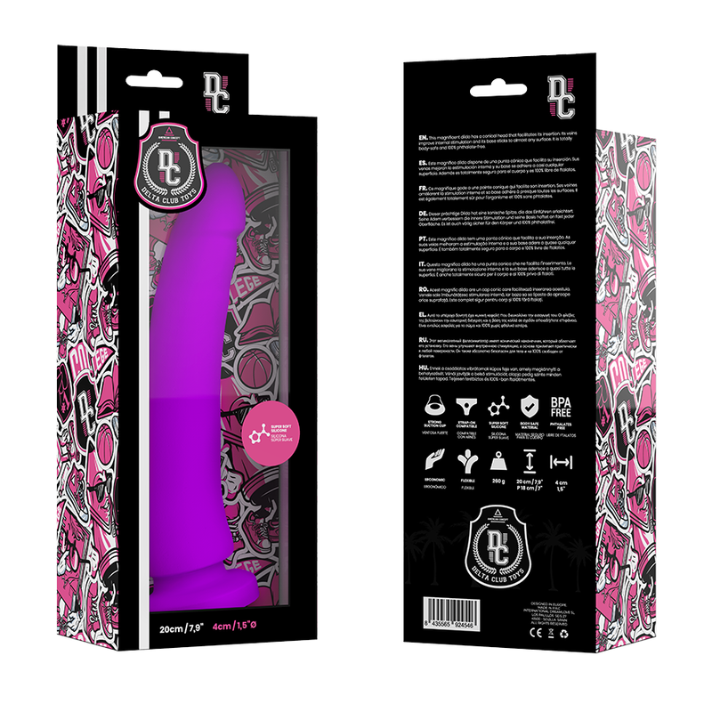 DELTA CLUB - TOYS GODE MÉDICAL LILAS SILICONE 20 CM -O- 4 CM DELTACLUB