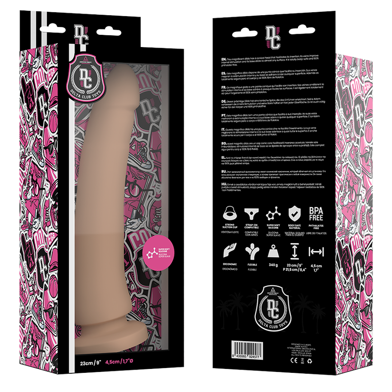 DELTA CLUB - TOYS GODE NATUREL MÉDICAL SILICONE 23 CM -O- 4.5 CM DELTACLUB