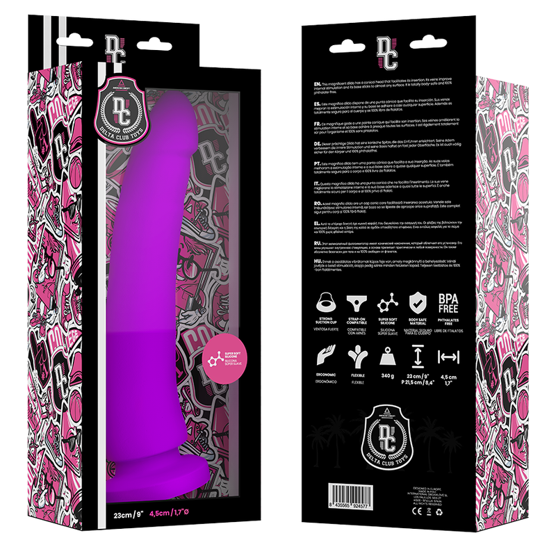 DELTA CLUB - TOYS GODE MÉDICAL LILAS SILICONE 23 CM -O- 4.5 CM DELTACLUB