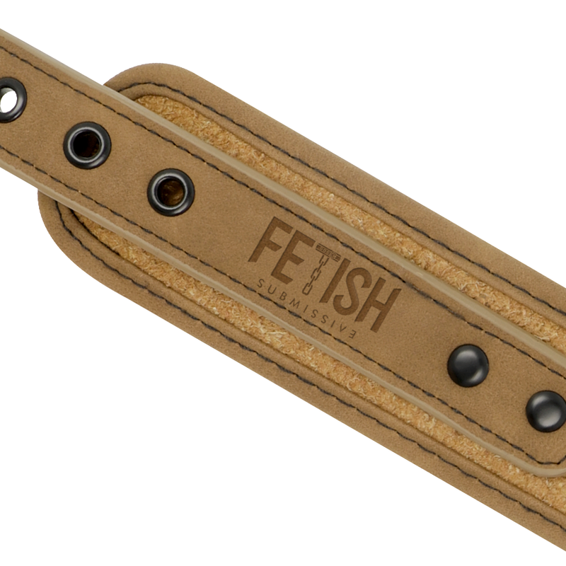 FETISH SUBMISSIVE ORIGIN - COLLIER CHAÎNE DOUBLÉE DE NÉOPRÈNE FETISH SUBMISSIVE ORIGIN
