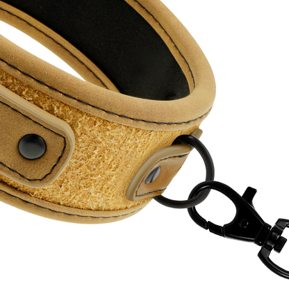 FETISH SUBMISSIVE ORIGIN - COLLIER CHAÎNE DOUBLÉE DE NÉOPRÈNE FETISH SUBMISSIVE ORIGIN