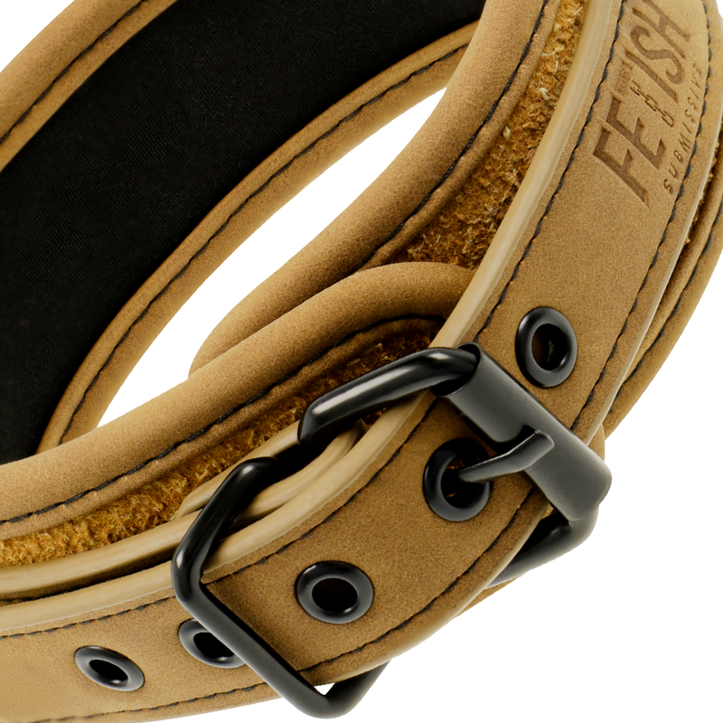 FETISH SUBMISSIVE ORIGIN - COLLIER CHAÎNE DOUBLÉE DE NÉOPRÈNE FETISH SUBMISSIVE ORIGIN