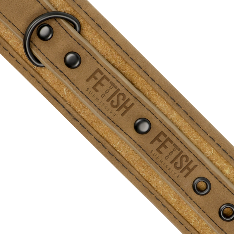 FETISH SUBMISSIVE ORIGEN - MENOTTES DE CHEVILLE EN CUIR VÉGÉTALIEN AVEC DOUBLURE EN NÉOPRÈNE FETISH SUBMISSIVE ORIGIN