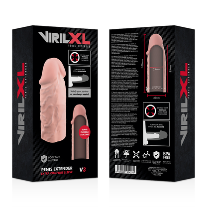 VIRILXL - EXTENSION NATURELLE DU PÉNIS EN SILICONE LIQUIDE V3 VIRILXL