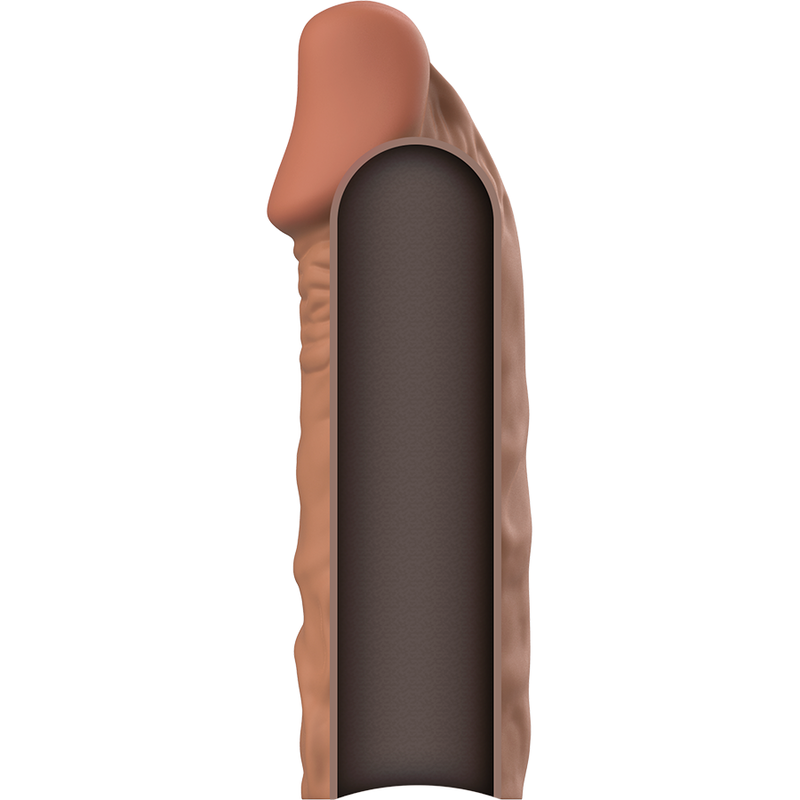 VIRILXL - EXTENSION DE PÉNIS MARRON EN SILICONE LIQUIDE V5 VIRILXL