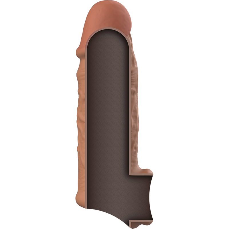 VIRILXL - EXTENSION DE PÉNIS EN SILICONE LIQUIDE V7 MARRON VIRILXL
