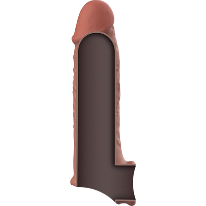 VIRILXL - EXTENSION DE PÉNIS MARRON EN SILICONE LIQUIDE V9 VIRILXL