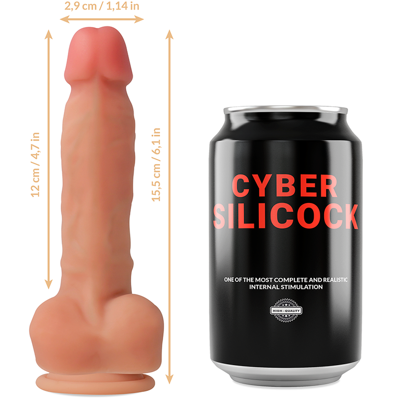 CYBER SILICOCK - ANSEL  SANGLES AVEC 3 ANNEAUX GRATUITS 15.5 CM -O- 2.9 CM CYBER SILICOCK