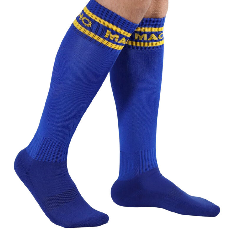 MACHO - CHAUSSETTES LONGUES TAILLE UNIQUE BLEU MACHO UNDERWEAR