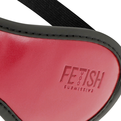 FETISH SUBMISSIVE DARK ROOM - MASQUE EN CUIR VÉGAN AVEC DOUBLURE EN NÉOPRÈNE FETISH SUBMISSIVE DARK ROOM