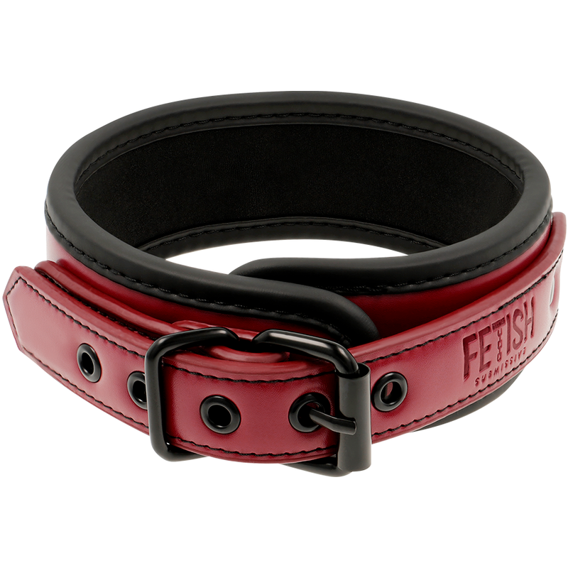 FETISH SUBMISSIVE DARK ROOM - COLLIER CHAÎNE DOUBLURE EN NÉOPRÈNE FETISH SUBMISSIVE DARK ROOM