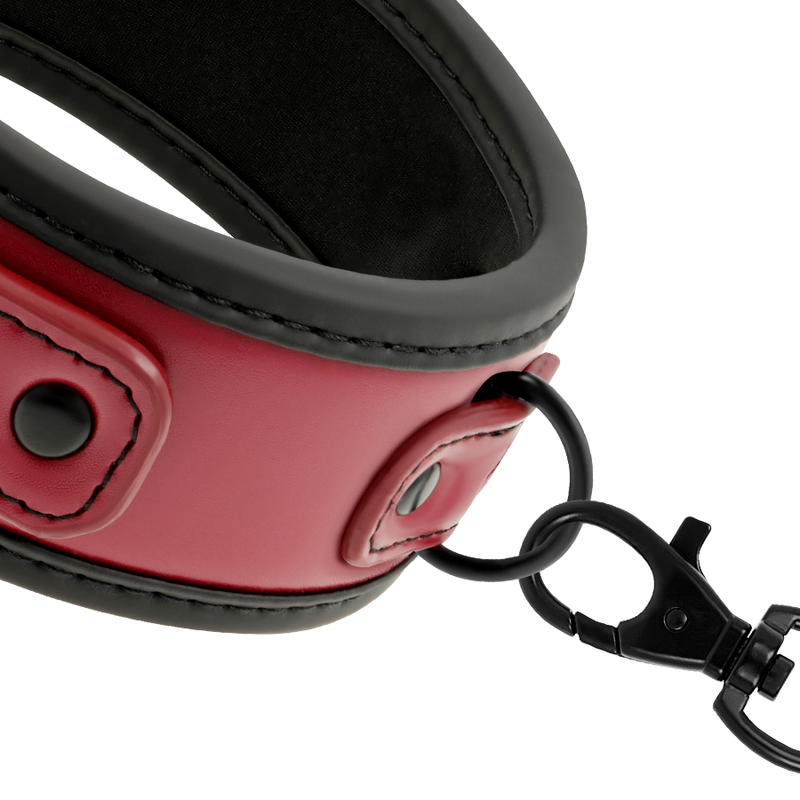 FETISH SUBMISSIVE DARK ROOM - COLLIER CHAÎNE DOUBLURE EN NÉOPRÈNE FETISH SUBMISSIVE DARK ROOM