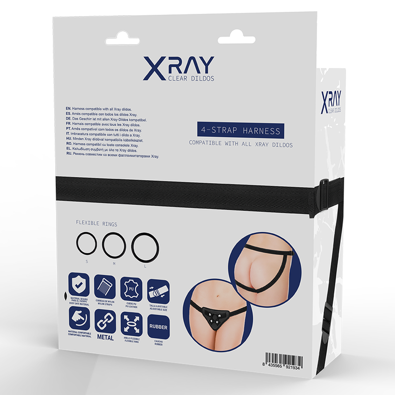 X RAY - HARNAIS RADIO AVEC ANNEAUX EN SILICONE X RAY