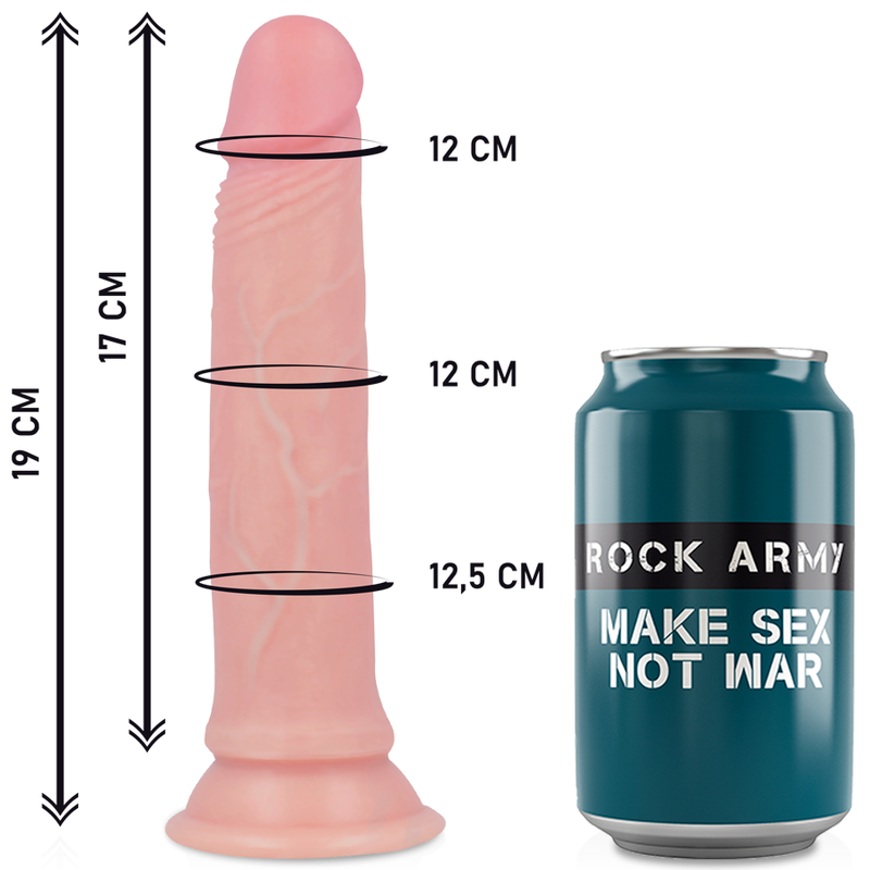 ROCKARMY - HARNAIS + GODE EN SILICONE LIQUIDE PREMIUM AVENGER 19 CM -O- 3.98 CM ROCK ARMY