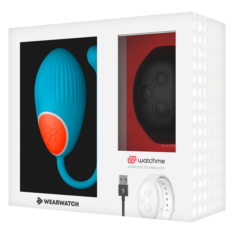 WEARWATCH - TÉLÉCOMMANDE WATCHME TECHNOLOGIE BLEU OEUF / JET WEARWATCH