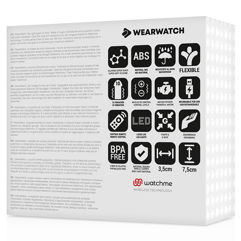 WEARWATCH - TÉLÉCOMMANDE WATCHME TECHNOLOGIE UF FUCHSIA / JET WEARWATCH