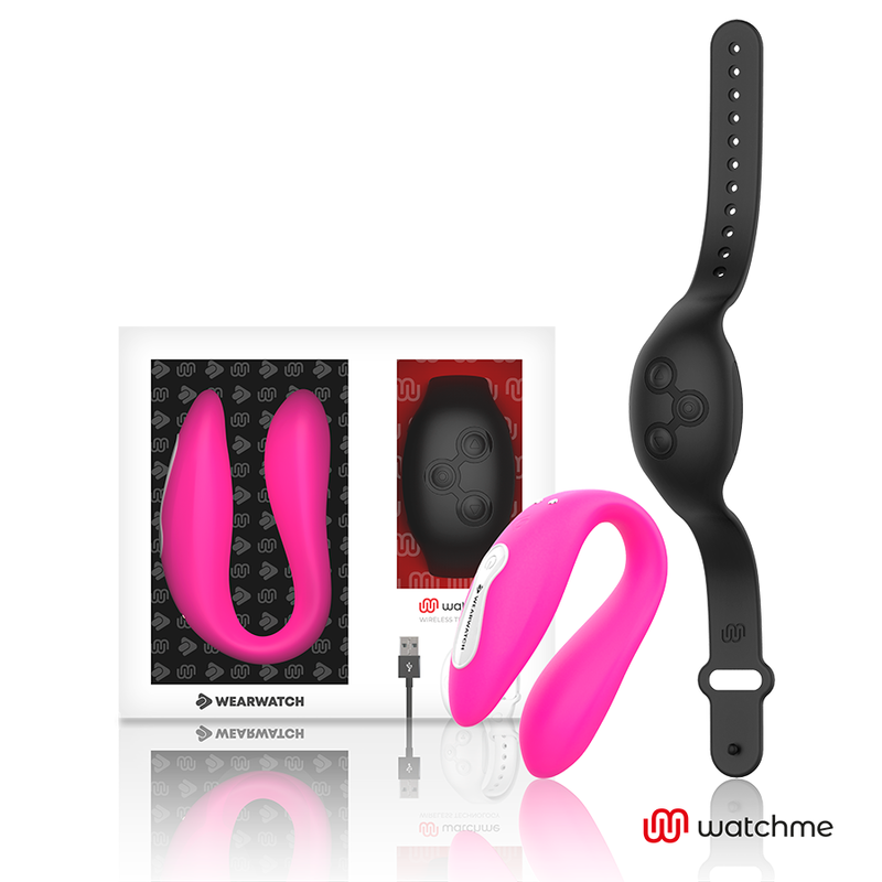 WEARWATCH - VIBRATEUR DOUBLE TECHNOLOGIE WATCHME FUCHSIA/AZABACHE WEARWATCH