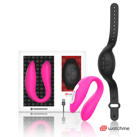 WEARWATCH - VIBRATEUR DOUBLE TECHNOLOGIE WATCHME FUCHSIA/AZABACHE WEARWATCH