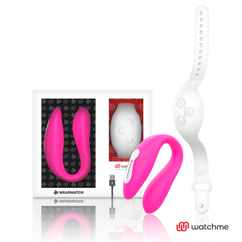 WEARWATCH - WATCHME VIBRATEUR DOUBLE TECHNOLOGIE FUCHSIA / NEIGE WEARWATCH