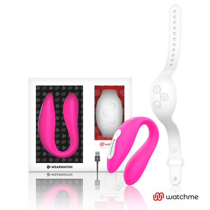 WEARWATCH - WATCHME VIBRATEUR DOUBLE TECHNOLOGIE FUCHSIA / NEIGE WEARWATCH