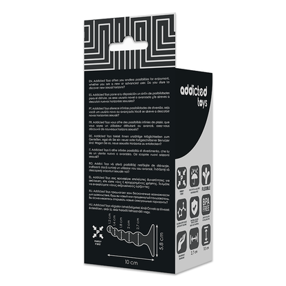 ADDICTED TOYS - PLUG SEXUEL ANAL 10 CM NOIR ADDICTED TOYS